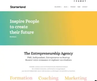 Starterland.com(Devenir indépendant et lancer son business) Screenshot