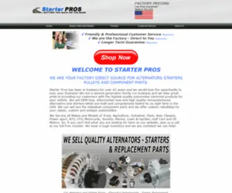 Starterpros.com(Car Alternator & Starter Prices) Screenshot