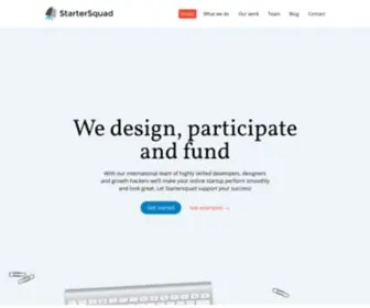 Startersquad.com(The #1 Company for Remote Software Developers) Screenshot