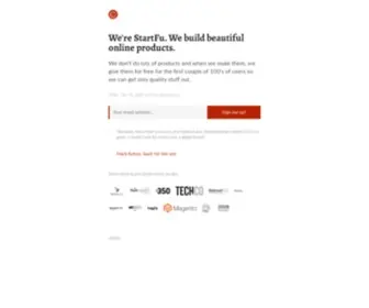 Startfu.com(We create beautiful online products) Screenshot