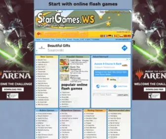 Startgames.ws(Start with online flash games) Screenshot