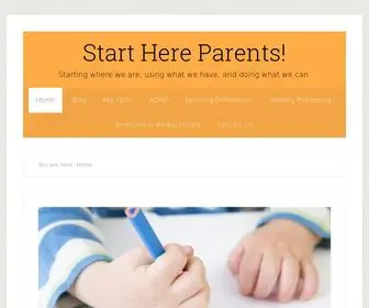 Starthereparents.com(Start Here Parents) Screenshot