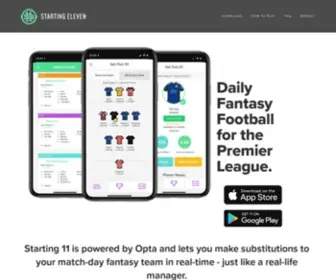 Starting11.io(LIVE Daily Fantasy Premier League Football by Starting 11) Screenshot