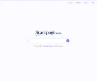 Startingpage.com(The world's most private search engine) Screenshot