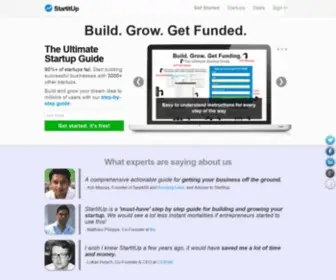 Startitup.co(Build a Successful Lean Startup) Screenshot