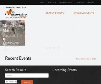 Startlinetiming.com(Startline Timing) Screenshot
