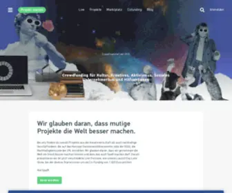 Startnext.com(Mutige gestalten die Zukunft) Screenshot