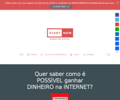 Startnow.com.br(Compras coletivas com desconto de até 95%) Screenshot