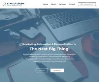 Startocopoeia.com(Marketing automation & Personalization) Screenshot