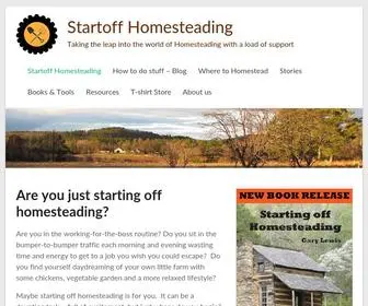 Startoffhomesteading.com(Taking the leap into the world of Homesteading with a load of support) Screenshot