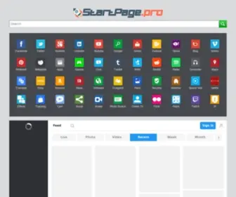 Startpage.pro(Homepage for Browser) Screenshot