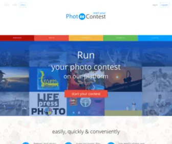 Startphotocontest.com(Photo contest platform for free in cloud) Screenshot