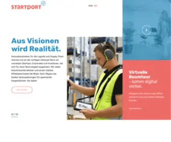 Startport.net(Innovationsplattform für Logistik Startups) Screenshot
