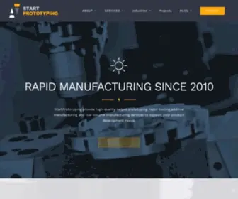 Startprototyping.com(Additive Manufacturing Company) Screenshot