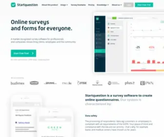 StartQuestion.com(Create online surveys and forms) Screenshot