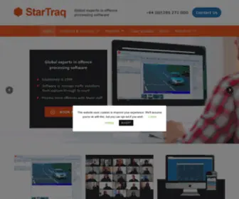 Startraq.com(Global experts in offence processing software) Screenshot