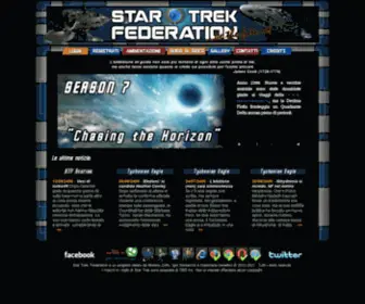 Startrekfederation.it(Star Trek) Screenshot