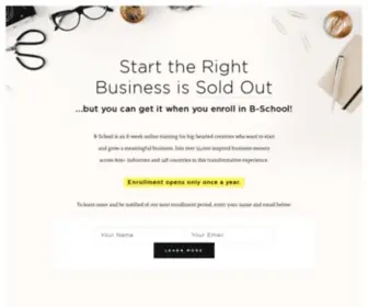 Starttherightbusiness.com(Start The Right Business) Screenshot