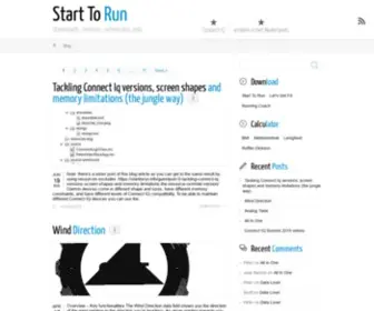 Starttorun.info(Start To Run) Screenshot