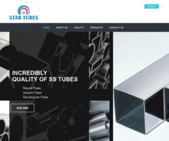 Startubes.in(Star Tubes SS Square Pipe/SS Rectangular Pipe supplier in Gujarat and India) Screenshot