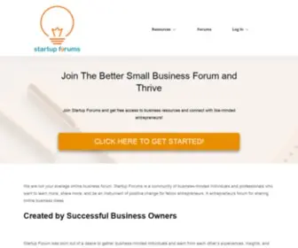 Startup-Forums.com(The World's Best Small Business Forum) Screenshot