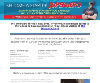 Startup-Superhero.com(Startup Experts Share Advice on starting great companies) Screenshot
