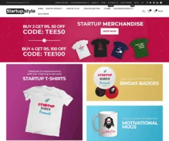 Startup.style(India's first online merchandise store for startups & entrepreneurs) Screenshot