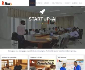 Startupane.com(Accompagnement des nouveaux entrepreneurs) Screenshot