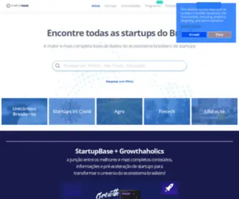 Startupbase.com.br(A base de dados do ecossistema de Startups) Screenshot