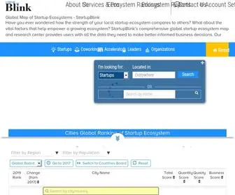Startupblink.com(Global Map of Startup Ecosystems) Screenshot