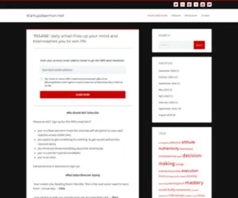 Startupdaemon.net(Master the Power of Mind) Screenshot