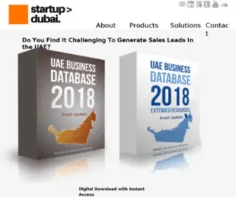 Startupdubai.com(UAE Business Database 2020. StartUP Dubai) Screenshot