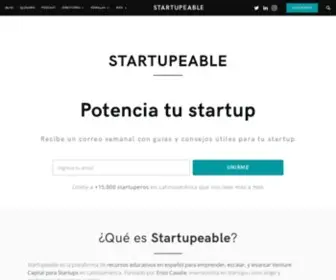 Startupeable.com(Startups y Venture Capital en Latinoamérica) Screenshot