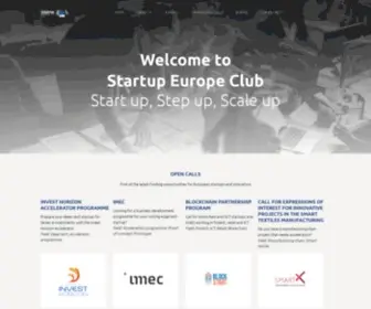 Startupeuropeclub.eu(Startup Europe Club) Screenshot