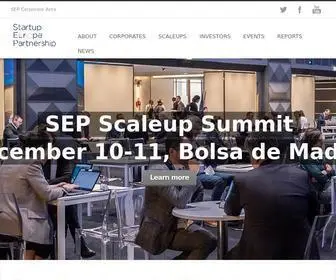Startupeuropepartnership.eu(Startup Europe Partnership (SEP)) Screenshot