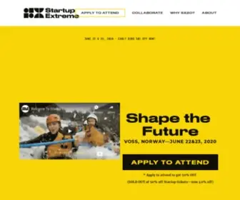 Startupextreme.co(Startup Extreme. The world's most extreme startup event) Screenshot