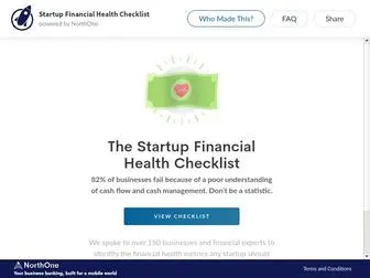 Startupfinancialhealthchecklist.com(Make sure your business) Screenshot