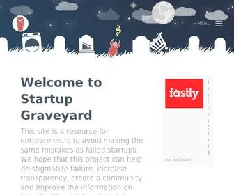 Startupgraveyard.io(Startup Graveyard) Screenshot