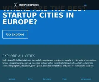 Startupheatmap.eu(The best startup cities in Europe) Screenshot