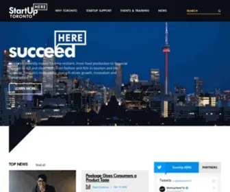 Startupheretoronto.com(StartUp HERE Toronto) Screenshot