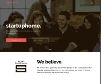 Startuphome.io(We believe that gathering passionate people in the same place) Screenshot