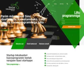 Startupincubator.ee(Tehnopol Startup Inkubaator) Screenshot