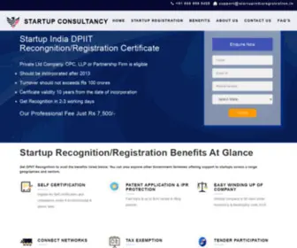 Startupindiaregistration.in(Startup India Registration) Screenshot