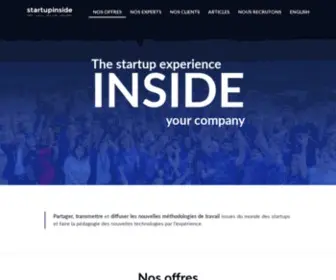 Startupinside.com(L'expérience startup dans vos entreprises) Screenshot