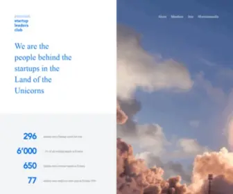 Startupleadersclub.com(Estonian Founders Society) Screenshot