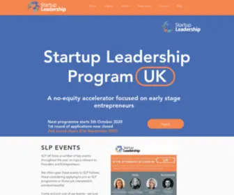 Startupleadership.co.uk(Startup Leadership Program (SLP) UK) Screenshot