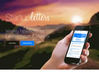Startupletters.com(Startup Letters) Screenshot