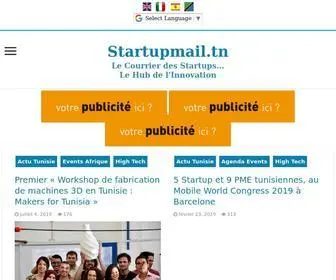 Startupmail.tn(Le Courrier des Startups) Screenshot