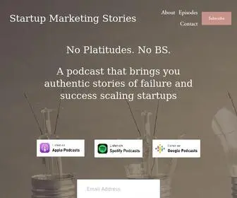 Startupmarketingstories.com(Startup Marketing Stories) Screenshot