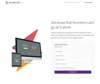 Startupos.com(StartupOS simplifies and streamlines the process of starting a new company in a way) Screenshot